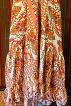 Boho Ruffle Long Dress, Hippie Dress, Open back Dress, Bohemian Festival Ethnic Dress, Boho Chic Dress, Beach Halter Ruffle Gypsy Dress