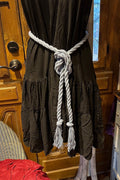 Cotton Rope knotted Belt, Twisted Boho festival Hippie tCotton Wrap Unisex belt tassel ends, Tribel Ethnic Rope Adjustable Belt