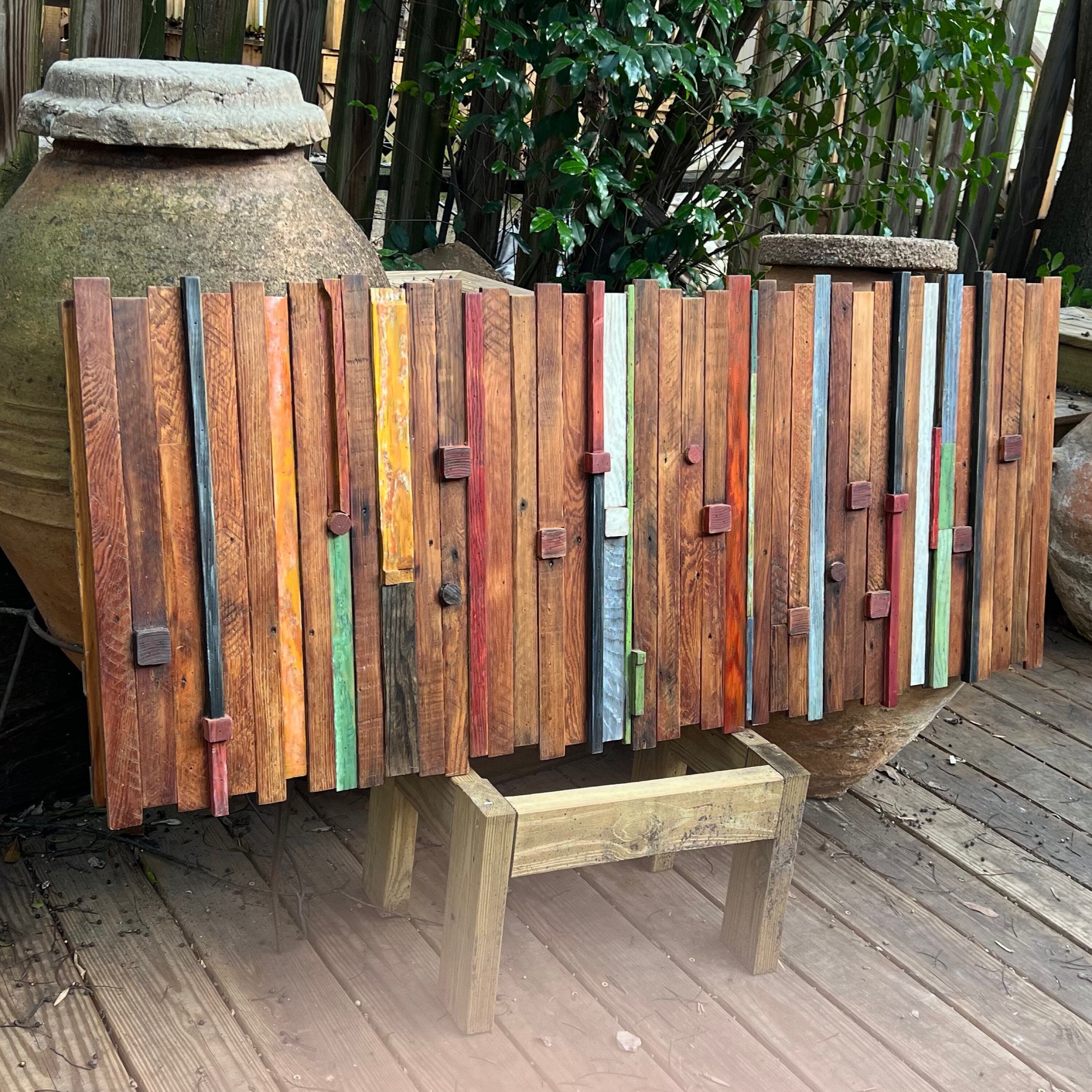 Wall Reclaimed barn Wood Art modern large Rustic Mix Media, Sculpture Geometric Abstract County Cabin 3d Mosaic Farmhouse Coastal Wall Art