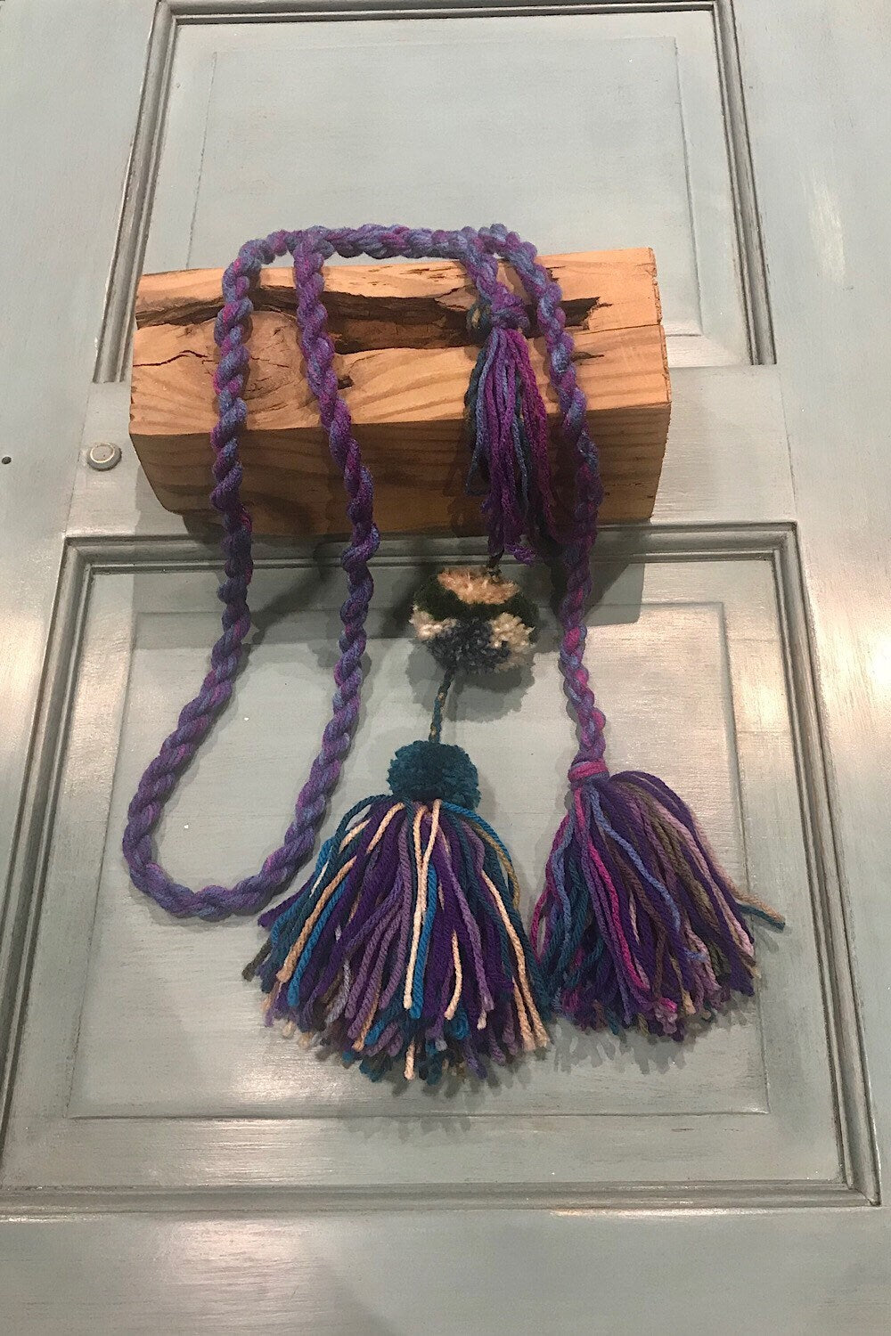 Boho festival Rope Belt Pom Pom Belt, Hippie Wrap Belly Dance Belt, Belly Chain Belts, Tassel Belts, Tribel Ethnic Rope Adjustable Belt