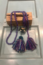 Boho festival Rope Belt Pom Pom Belt, Hippie Wrap Belly Dance Belt, Belly Chain Belts, Tassel Belts, Tribel Ethnic Rope Adjustable Belt
