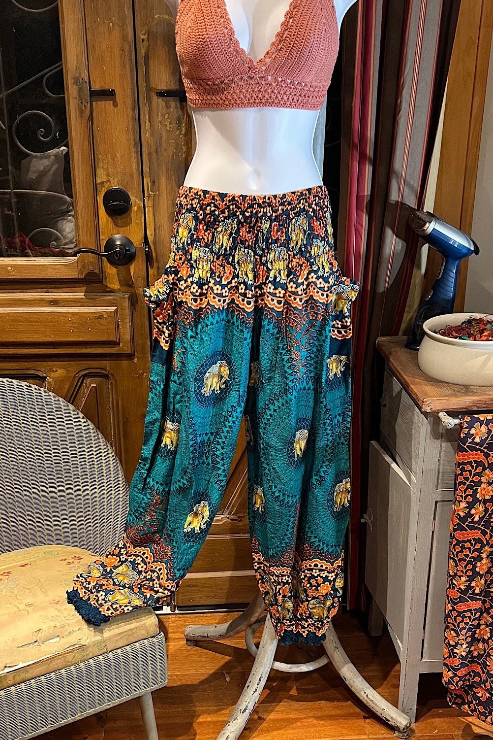 Harem Pants, Boho Festival Buddha Pants, Yoga Pants, Flow Pants, women Pants, Festival Pants, Elephant Pants, Hippie Pants, Beach Pants