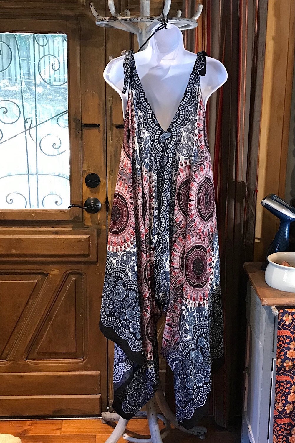 Boho Jumpsuit, Bohemian Clothing, Boho jumpsuit Harem Pants, Loose Yoga  Festival Pants, Wide Leg Women Festival Pants, Hippie Summer Romper
