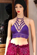 Crochet Bralette Top, Crochet Halter Top, Festival Crop Top, Festival Hippie Bralette, Boho Crop Top, Summer Beach Crochet Top, Festival Top
