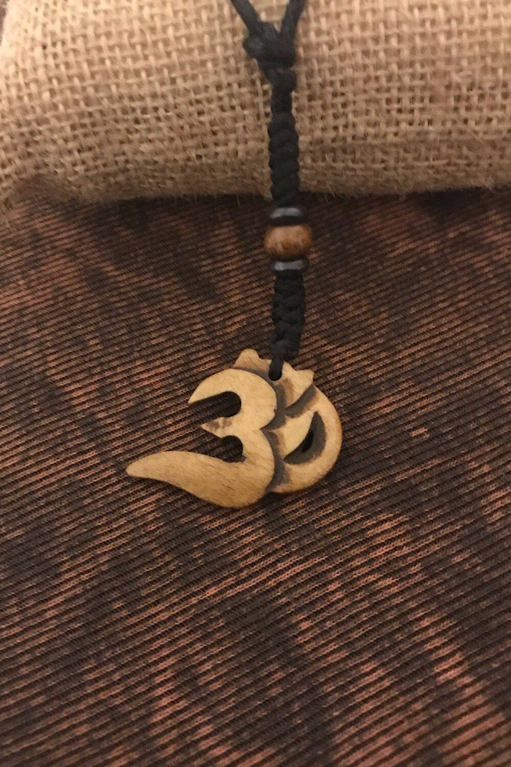 Carved Bone Pendant Necklace/ Chakra Necklace/ BoHo Bone Necklace/ Om Pendant/ Festival Jewelry/ Bone Pendant/ Spiritual Jewelry Gifts