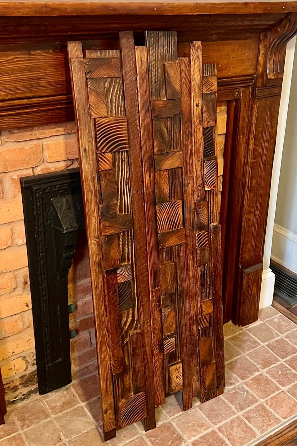 Wall Reclaimed Wood Art Decor, modern large Rustic Mix Media, Sculpture Geometric Abstract County Cabin 3d Mosaic Farmhouse Coastal Wall Art