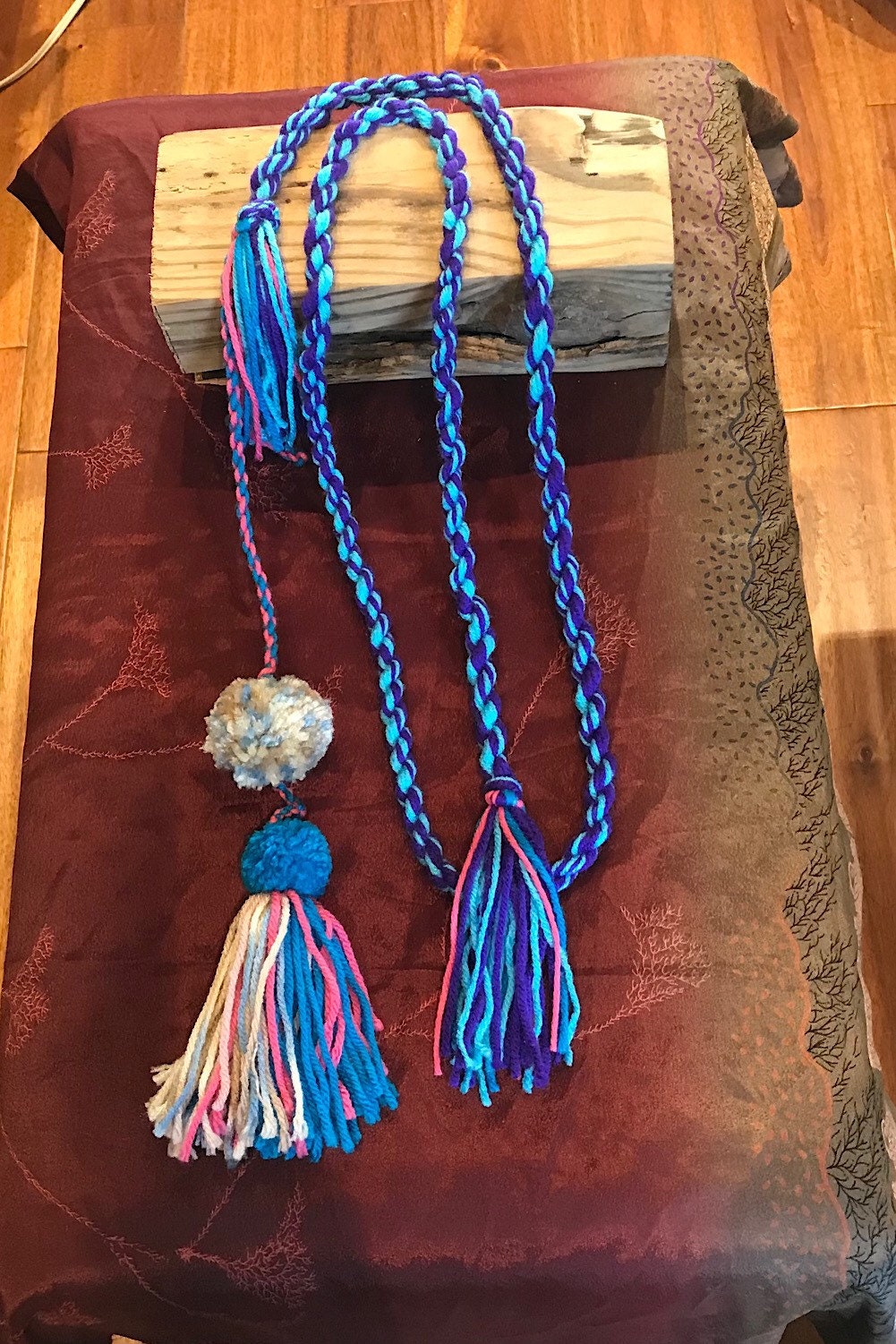 Boho festival rope Belt Pom Pom Belt, Hippie Wrap Belly Dance Belt, Belly Chain Belts, Tassel Belts, Tribel Ethnic Rope Adjustable Belt