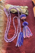 Boho festival Rope Belt Pom Pom Belt, Hippie Wrap Belly Dance Belt, Belly Chain Belts, Tassel Belts, Tribel Ethnic Rope Adjustable Belt