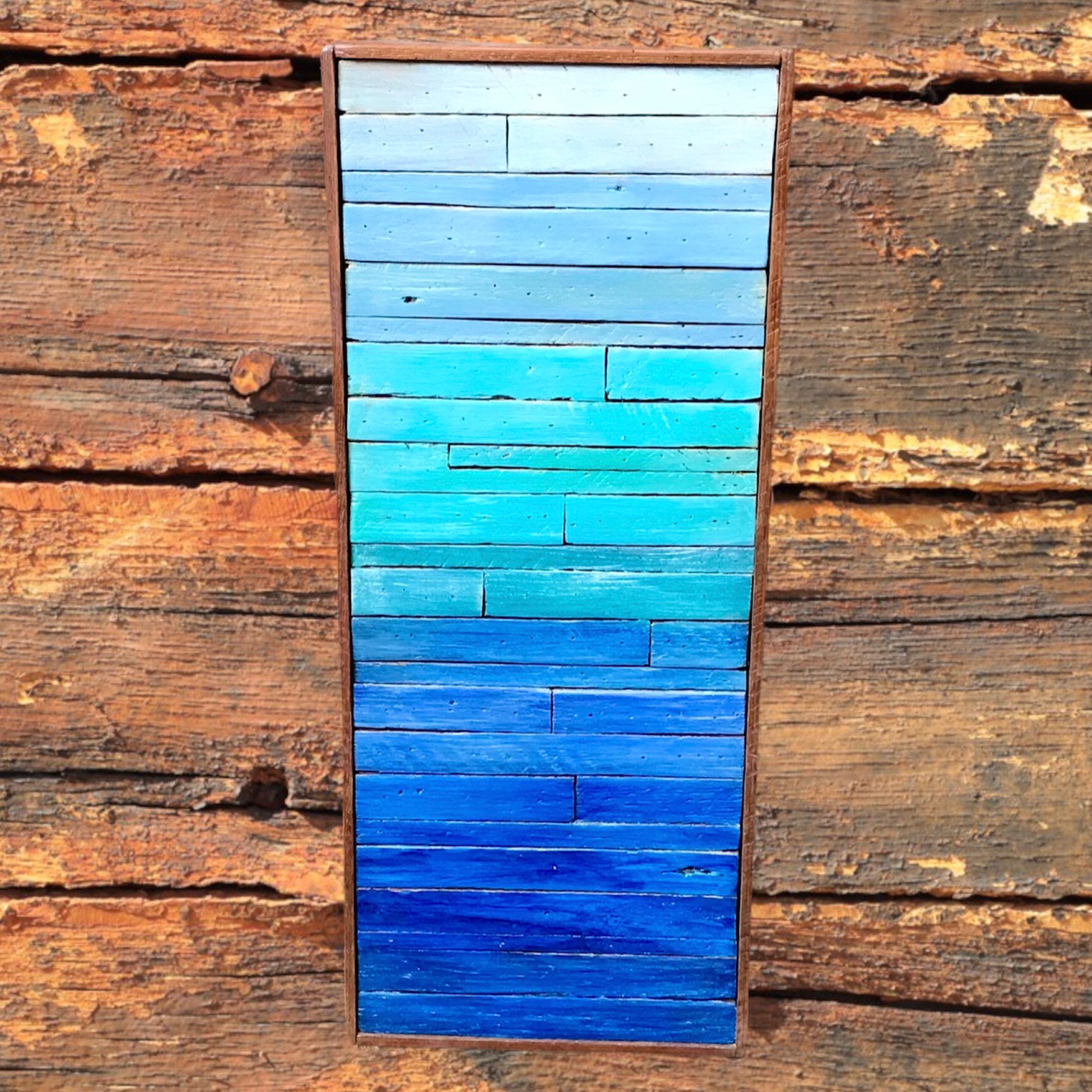 Wall Reclaimed Wood Art Decor, modern large Rustic Mix Media, Sculpture Geometric Abstract County Cabin 3d Mosaic Farmhouse Coastal Wall Art