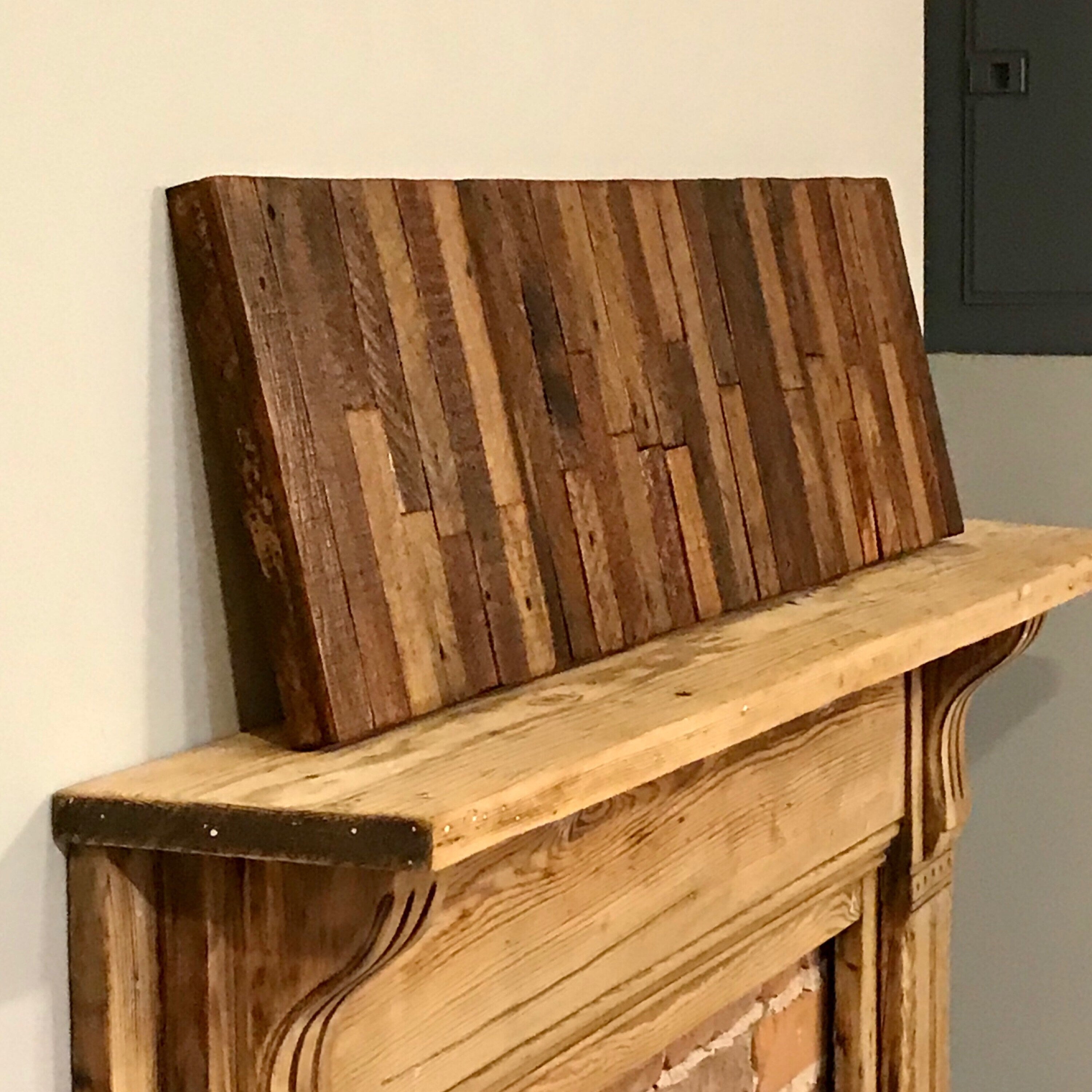 Wall Reclaimed Wood Art Decor, modern large Rustic Mix Media, Sculpture Geometric Abstract County Cabin 3d Mosaic Farmhouse Coastal Wall Art