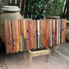 Wall Reclaimed barn Wood Art modern large Rustic Mix Media, Sculpture Geometric Abstract County Cabin 3d Mosaic Farmhouse Coastal Wall Art
