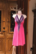 Bohemian Festival Dress, Boho  Dress Ethnic Beach Short Dress, Festival Dress, Hippie Dress, Women Vintage Silk Boho Chic Gypsy Dress