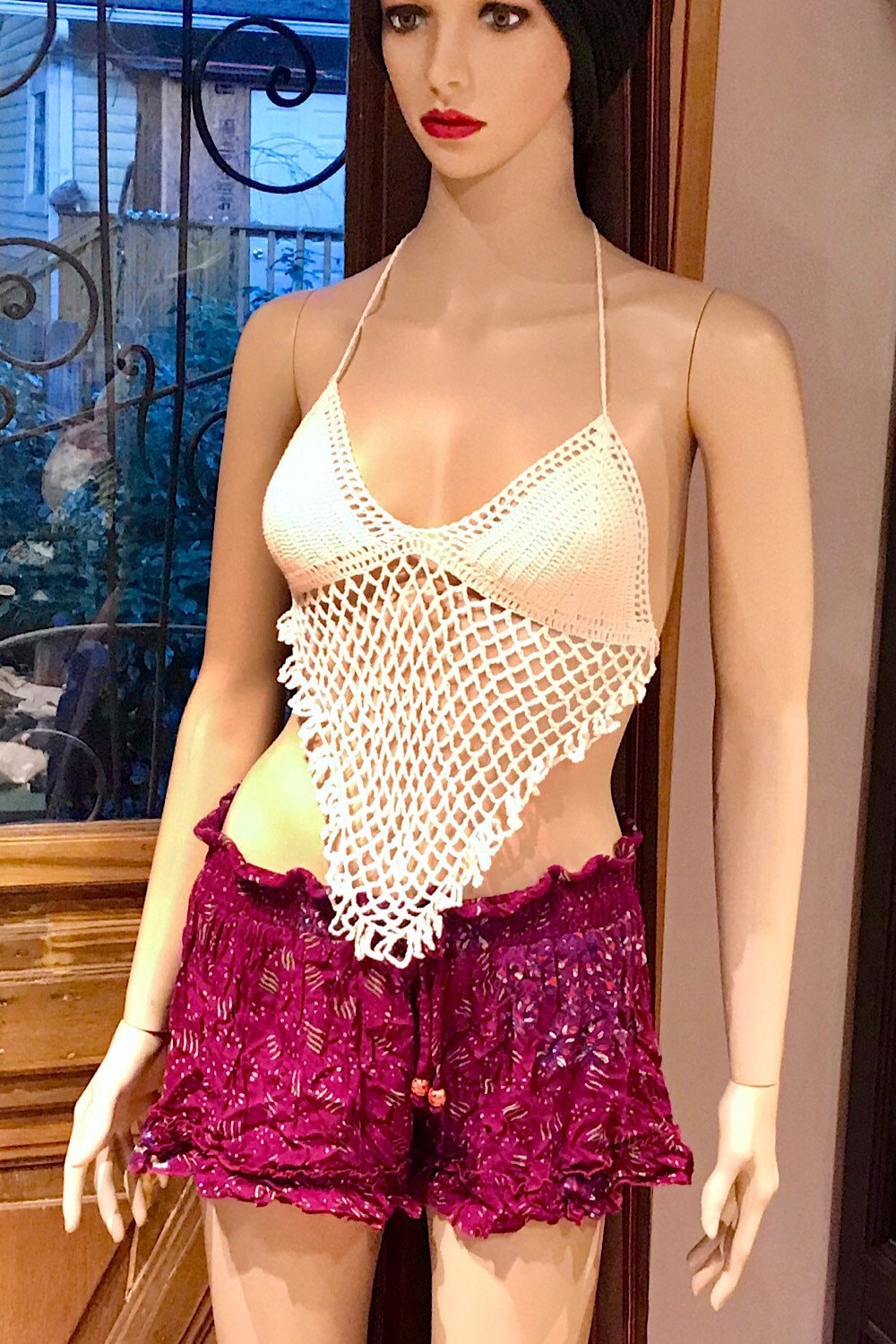Crochet Bralette Top, Crochet Halter Top, Festival Crop Top, Festival Hippie Bralette, Boho Crop Top, Summer Beach Crochet Top, Festival Top
