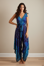 Boho Jumpsuit, Bohemian Clothing, Boho jumpsuit Harem Pants, Loose Yoga  Festival Pants, Wide Leg Women Festival Pants, Hippie Summer Romper
