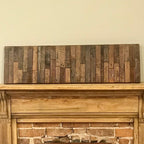 Wall Reclaimed Wood Art Decor, modern large Rustic Mix Media, Sculpture Geometric Abstract County Cabin 3d Mosaic Farmhouse Coastal Wall Art