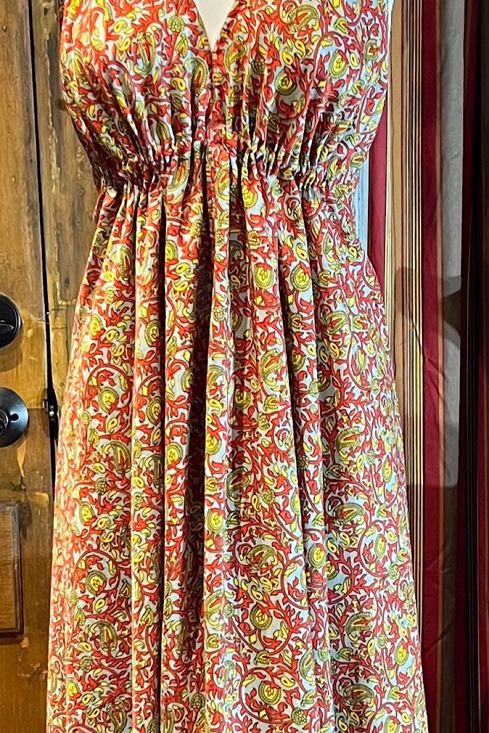 Boho Silk Dress, Bohemian Halter, Dress Ethnic Beach Dress, Festival Dress, Hippie Dress, Vintage Recycled Silk Dress, Boho Chic Gypsy Dress