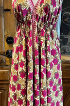 Boho Silk Dress, Bohemian Halter, Dress Ethnic Beach Dress, Festival Dress, Hippie Dress, Vintage Recycled Silk Dress, Boho Chic Gypsy Dress