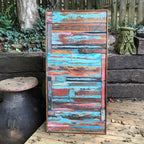 Wall Reclaimed Wood Art Decor, modern Rustic large Mix Media, Sculpture Geometric Abstract County Cabin 3d Mosaic Farmhouse Coastal Wall Art