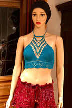 Crochet Bralette Top, Crochet Halter Top, Festival Crop Top, Festival Hippie Bralette, Boho Crop Top, Summer Beach Crochet Top, Festival Top
