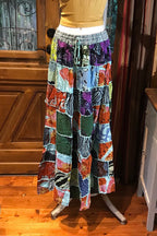 Boho long Skirt, Patchwork Long Maxi Skirt, Bohemian Boho Chic Festival Skirt, Ethnic Hippie Summer One Size Feminine Long Skirt, Boho SkIrt