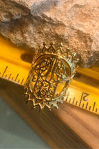Hamsa ring, Gift for her/Him, Gold ring, Adjustable ring, brass  ring, Festival Jewelry, Boho, Gypsi, Good luck ring, Spiritual Ring