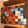 Wall Modern Large Reclaimed Wood Art Decor, Rustic Mix Media, Sculpture Geometric Abstract County Cabin 3d Mosaic Farmhouse Coastal Wall Art