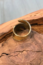 Purple Amethyst Gemstone Ring, Brass Ring, Adjustable Boho Ring, Tribal Jewelry, Gypsy Rings, Crystal Stone Ring, Statement Spiritual Ring