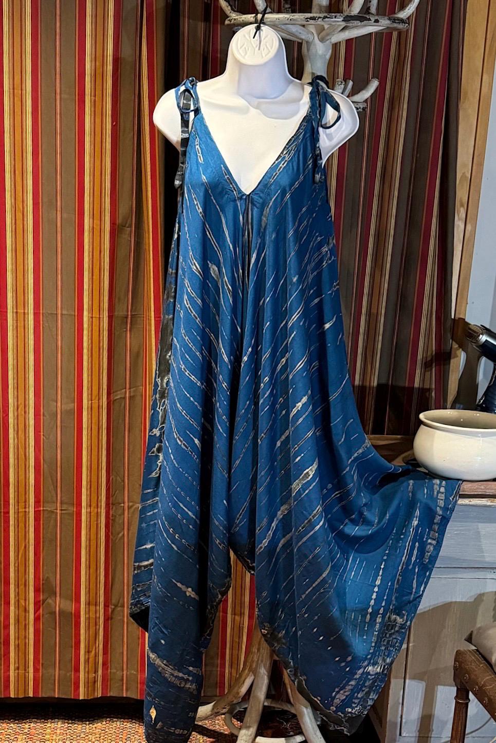 Boho Tie Dye Jumpsuit, Bohemian Clothing, Boho jumpsuit Harem Pants, Loose Yoga  Festival Pants, Wide Leg Women Festival Pants, Hippie Pants