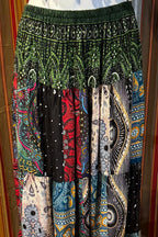 Boho long Skirt, Patchwork Long Maxi Skirt, Bohemian Boho Chic Festival Skirt, Ethnic Hippie Summer One Size Feminine Long Skirt, Boho SkIrt