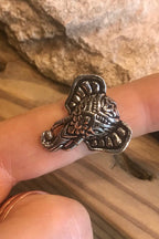 Elephant ring, Gift for her/Him Adjustable ring, Gold brass/Silver ring, Trendy jewelry, Festival Jewelry, Boho, Gypsi, Spiritual Ring