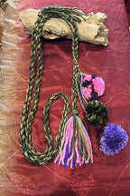Boho festival Rope Belt Pom Pom Belt, Hippie Wrap Belly Dance Belt, Belly Chain Belts, Tassel Belts, Tribel Ethnic Rope Adjustable Belt