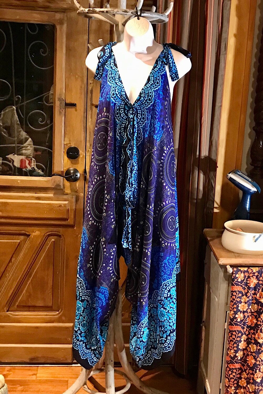 Boho Jumpsuit, Bohemian Clothing, Boho jumpsuit Harem Pants, Loose Yoga  Festival Pants, Wide Leg Women Festival Pants, Hippie Summer Romper