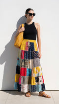 Ethnic, Hippie, Festival, Patchwork, Bohemian skirt from Ariel La Boutique