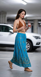 Sequined, Ethnic, Hippie, Festival, Bohemian skirt, additional view 1 from Ariel La Boutique