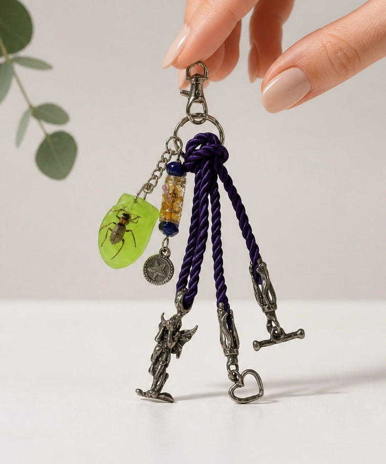 Whimsical Fairy Bag Charm Decorative Keychain Accessory