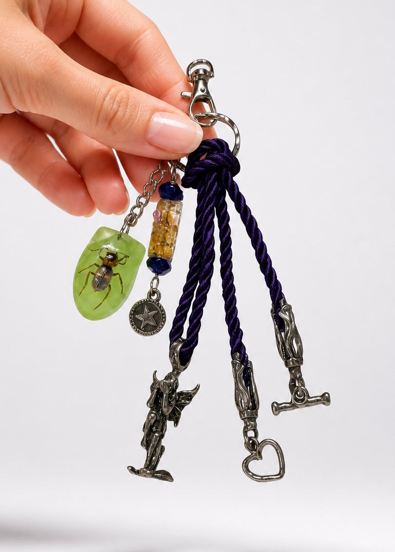 Whimsical Fairy Bag Charm Decorative Keychain Accessory