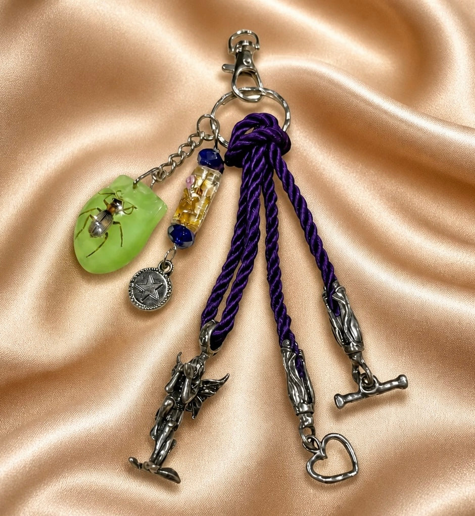 Whimsical Fairy Bag Charm Decorative Keychain Accessory