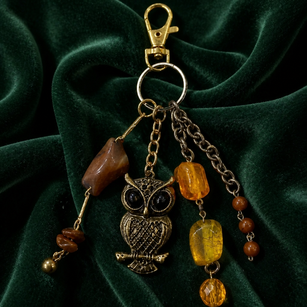 Owl, Chain keychain, additional view 5 from Ariel La Boutique