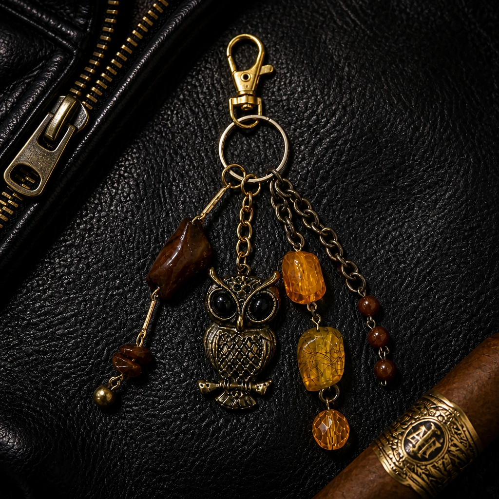 Owl, Chain keychain, additional view 10 from Ariel La Boutique