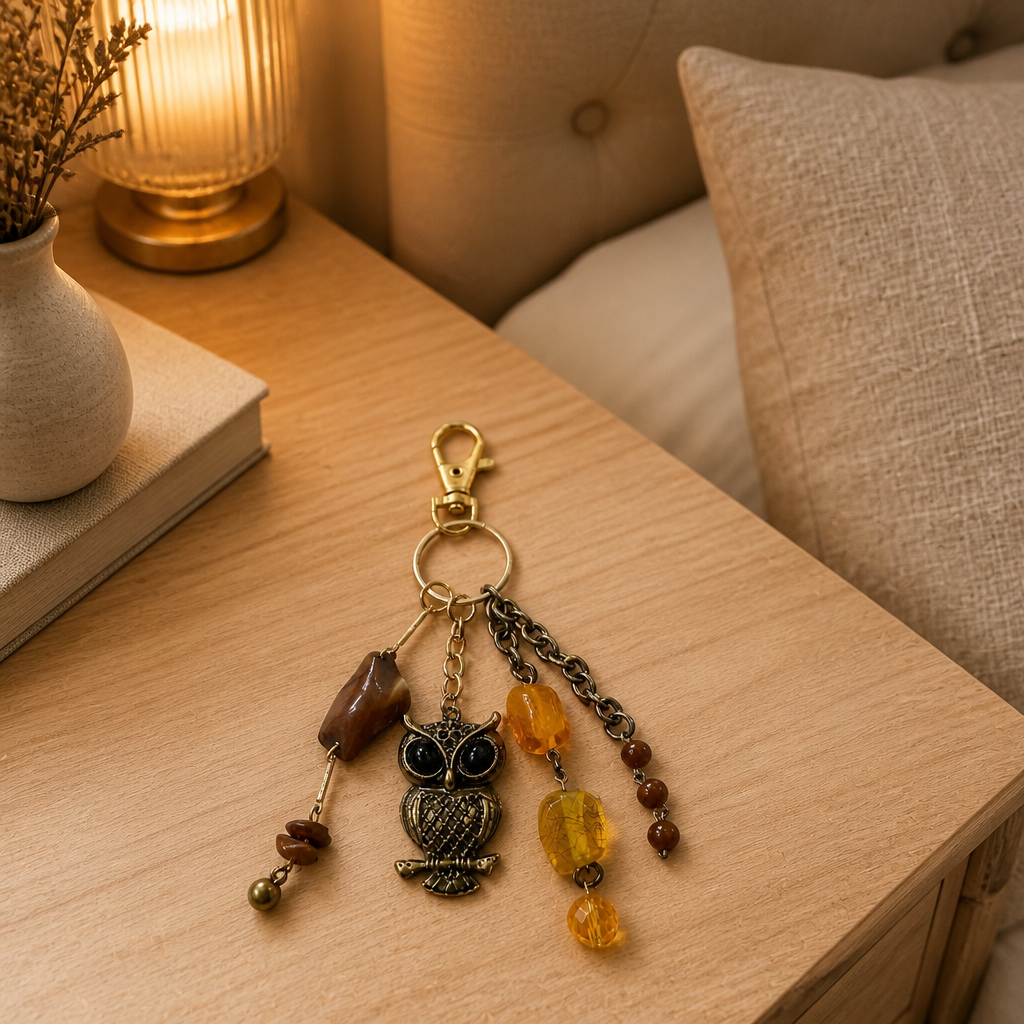 Owl, Chain keychain, additional view 11 from Ariel La Boutique