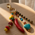 Beaded, Chain keychain, additional view 10 from Ariel La Boutique
