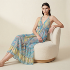 Bohemian Halter Neck Maxi Dress