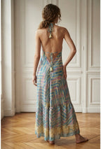 Bohemian Halter Neck Maxi Dress