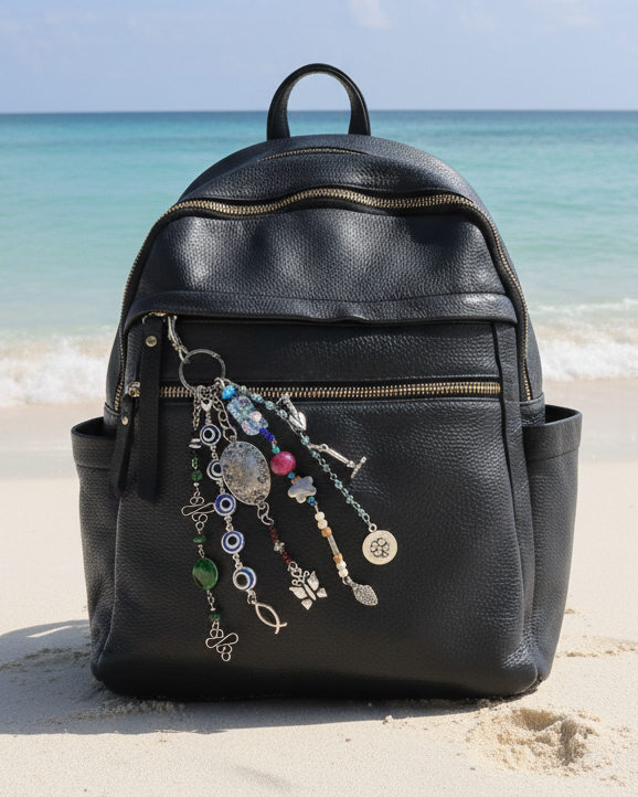 Decorative Beaded Bag Charm Accessory