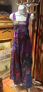 Bohemian Cotton Patchwork Style Overalls Jumpsuits Wide legs One size (Copy)