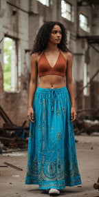 Sequined, Ethnic, Hippie, Festival, Bohemian skirt, additional view 11 from Ariel La Boutique