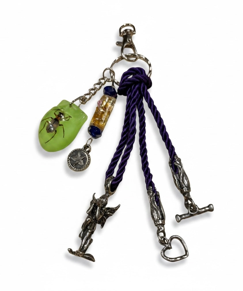 Whimsical Fairy Bag Charm Decorative Keychain Accessory
