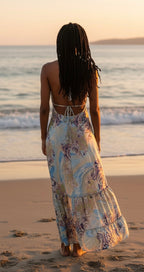 Bohemian Halter Neck Maxi Dress