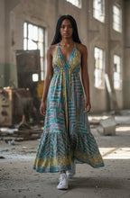 Bohemian Halter Neck Maxi Dress