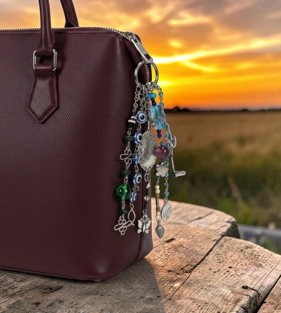 Decorative Beaded Bag Charm Accessory